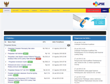 Tablet Screenshot of lpse.dephub.go.id
